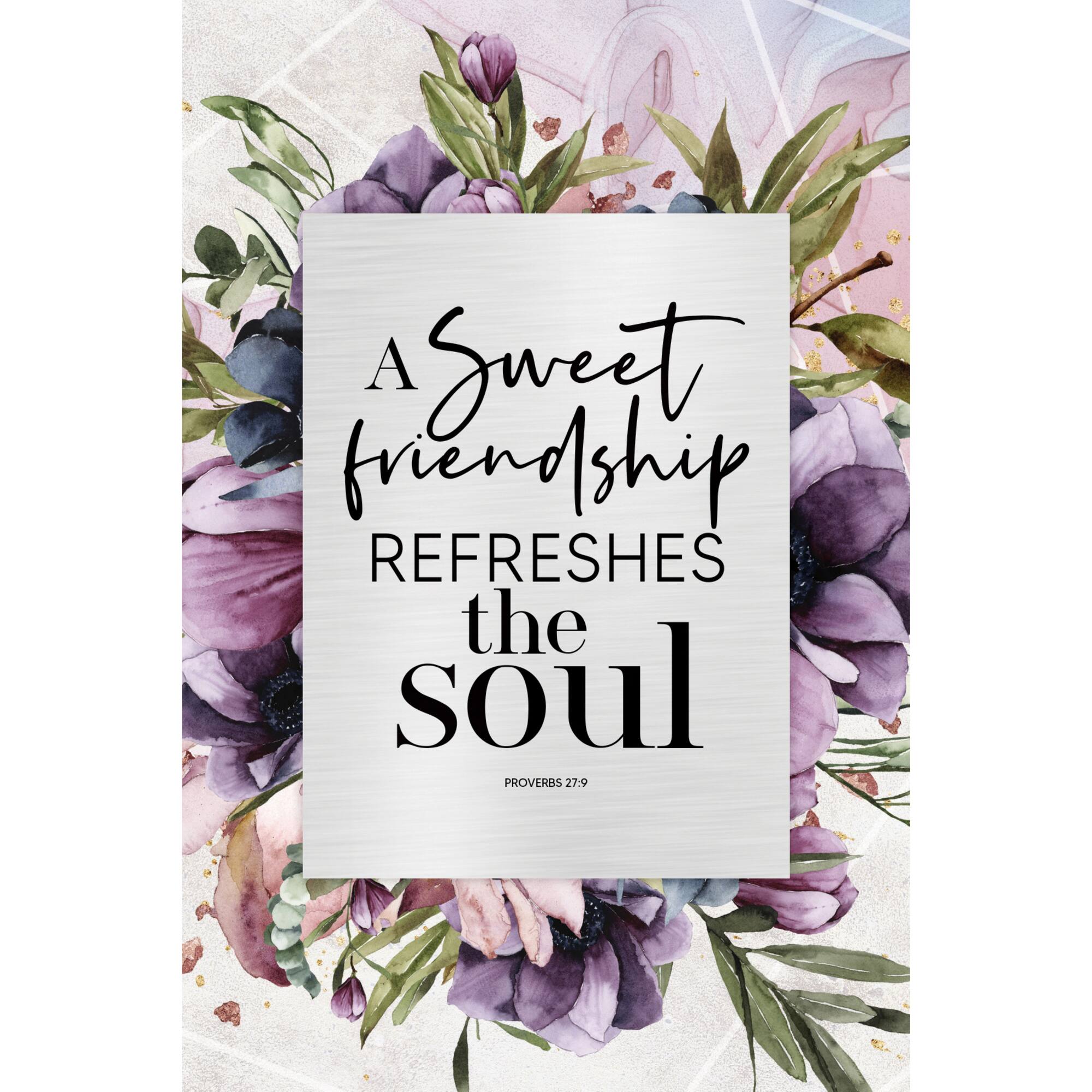 A Sweet Friendship Plaque with Easel and Wall Hanger